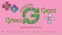Jewlya's Gems logo and card design